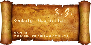 Konkolyi Gabriella névjegykártya